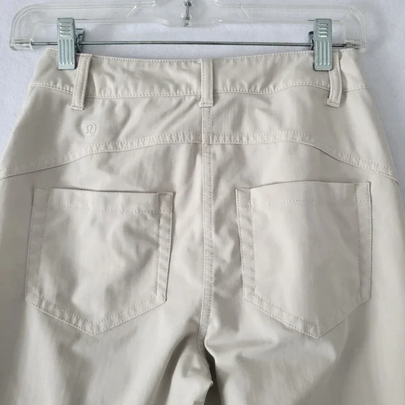 lululemon athletica Wide-Leg Cropped Pants in Light Cream - Picture 10 of 11